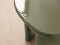 Lawrence sofabord – grønn glossy finish med organisk form