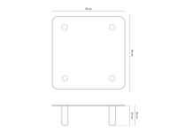 Moscarte sofabord i glass og tre – minimalistisk eleganse
