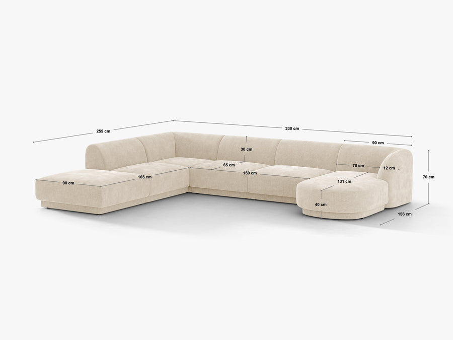Panorama hjørnesofa Miley