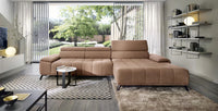 Hjørnesofa Palladio Mini 322x183cm. (med elektrisk skyvedel)