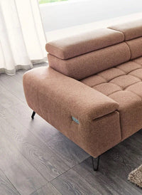 Hjørnesofa Palladio Mini 322x183cm. (med elektrisk skyvedel)