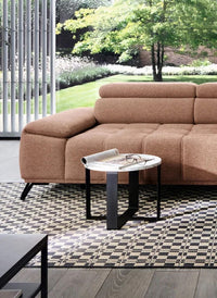 Hjørnesofa Palladio Mini 322x183cm. (med elektrisk skyvedel)