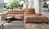 Hjørnesofa Palladio Mini 322x183cm. (med elektrisk skyvedel)