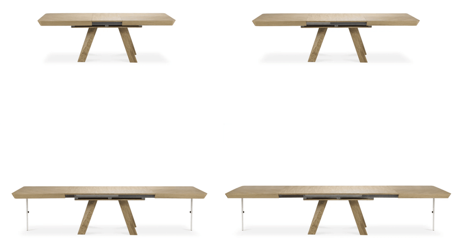 Sally spisebord 180/380 × 100 × 76 cm