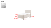 Enkeltseng Mesa 200 x 66 x 90