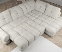 Hjørnesofa Tollo L 302×217 cm med elektrisk uttrekkbart sete