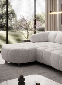 Hjørnesofa Velpa S (284 x183cm) med elektrisk skyvedel