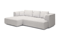 Hjørenesofa Albio (285x182cm) med elektrisk skyvedeler