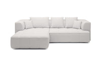 Hjørenesofa Albio (285x182cm) med elektrisk skyvedeler