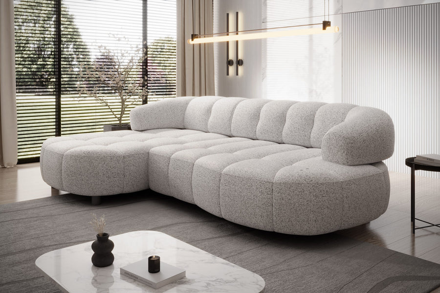 Hjørnesofa Velpa S (284 x183cm) med elektrisk skyvedel