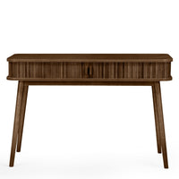 Skrivebord Clemente – lameller, valnøtt / 120 cm