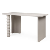 Skrivebord Orel – kasjmir / dekorative ben / 140 cm