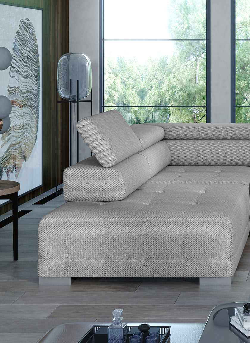 Hjørnesofa Campo XL 178 × 374 × 220 cm med elektrisk seteforlengelse
