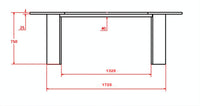 Spisebord Grundsund 220 x 100 – svart