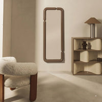 Speil Ava – blankt / lys brun/mokka / 160x60 cm