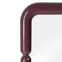 Speil Ava – glanset / burgunderbrun / 90x90 cm