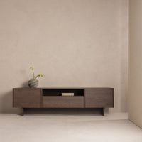 Kanso TV-benk 200 x 45,5 x 55,6 cm – Baltic Storm Oak med Oppbevaring