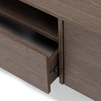 Kanso TV-benk 200 x 45,5 x 55,6 cm – Baltic Storm Oak med Oppbevaring
