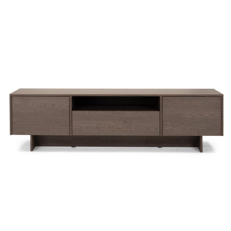 Kanso TV-benk 200 x 45,5 x 55,6 cm – Baltic Storm Oak med Oppbevaring