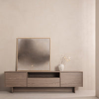 Kanso TV-benk 200 x 45,5 x 55,6 cm – Pearl Oak med Oppbevaring