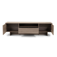 Kanso TV-benk 200 x 45,5 x 55,6 cm – Pearl Oak med Oppbevaring