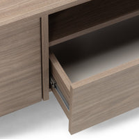 Kanso TV-benk 200 x 45,5 x 55,6 cm – Pearl Oak med Oppbevaring