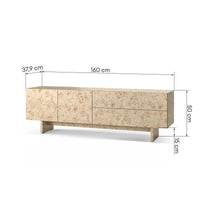 TV-benk Decoria – masurfinér / 160 cm