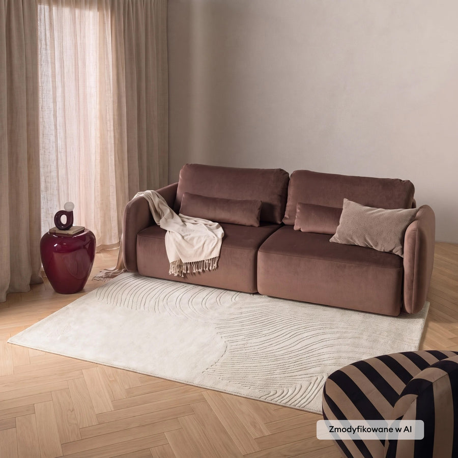 Teppe Asa – ull / krem / 160x230 cm