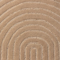 Teppe Isla – ull / mørk beige / 190x290 cm
