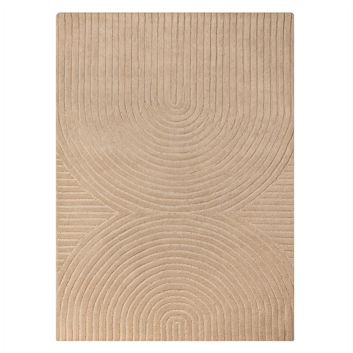 Teppe Isla Håndtuftet Ull 120×180 Beige
