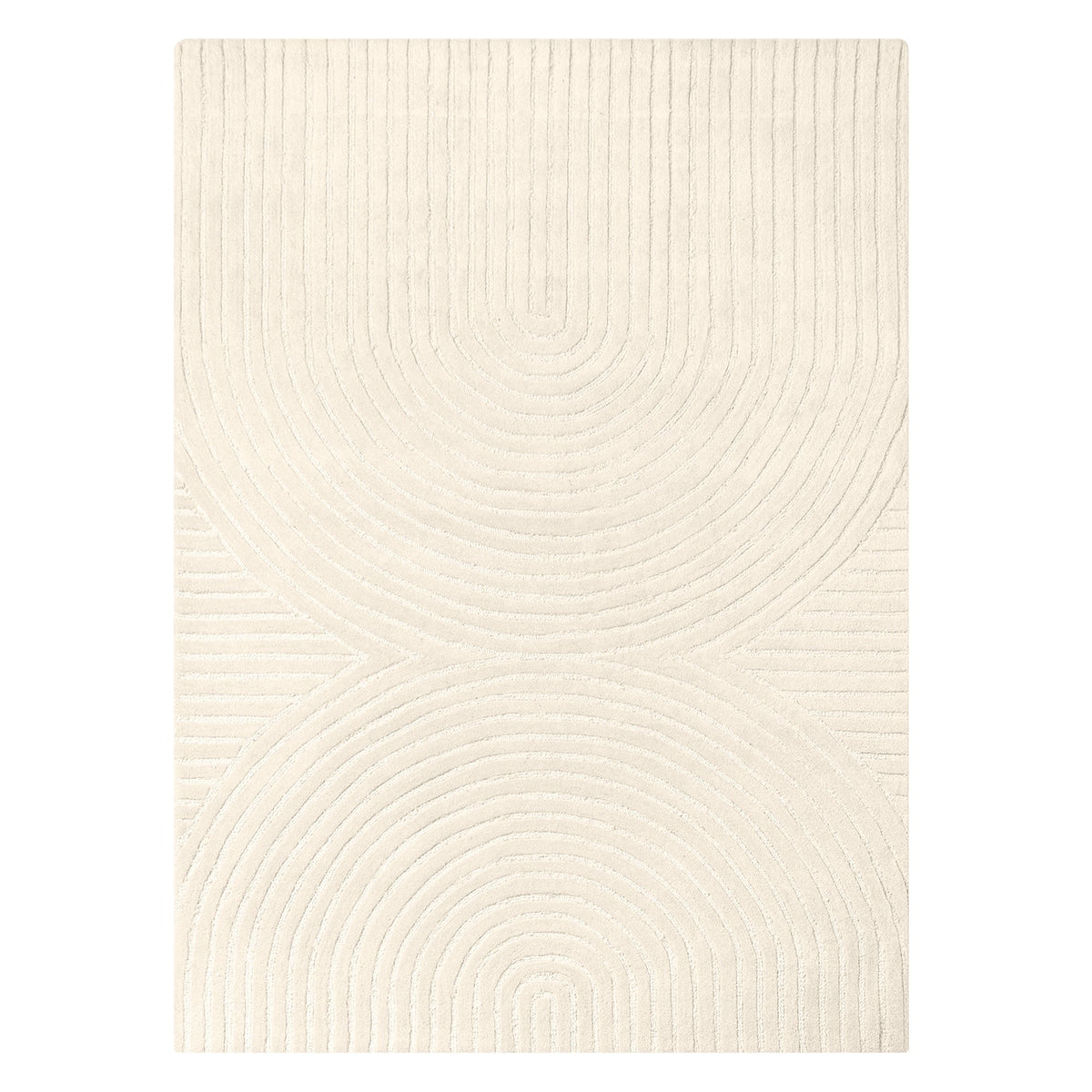 Teppe Isla Håndtuftet Ull 120×180 Elfenben