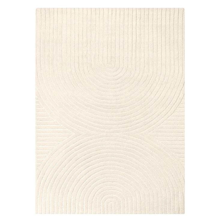 Teppe Isla Håndtuftet Ull 120×180 Elfenben