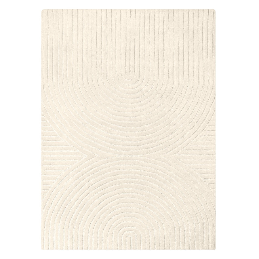 Teppe Isla Håndtuftet Ull 120×180 Elfenben