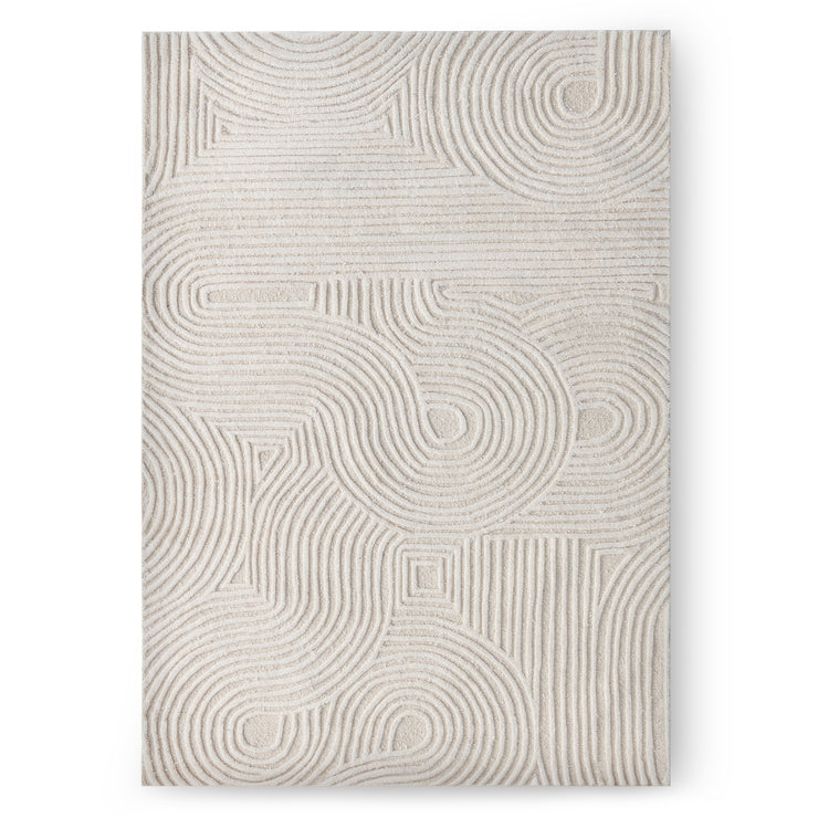 Teppe Kivi – ull / krem / 190x290 cm
