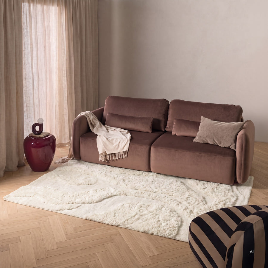 Teppe Nokori – ull / krem / 120x180 cm