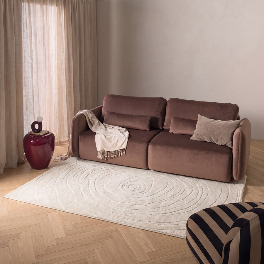 Teppe Sora – ull / krem / 160x230 cm