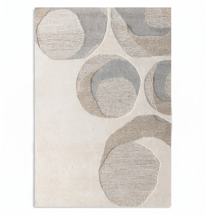 Teppe Yuki – ull / krem/grå / 160x230 cm