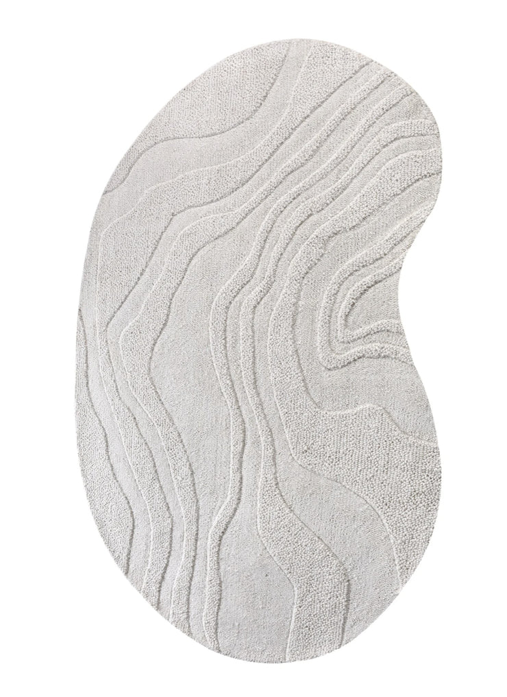 Teppe Mila – ull / krem / 160x230 cm