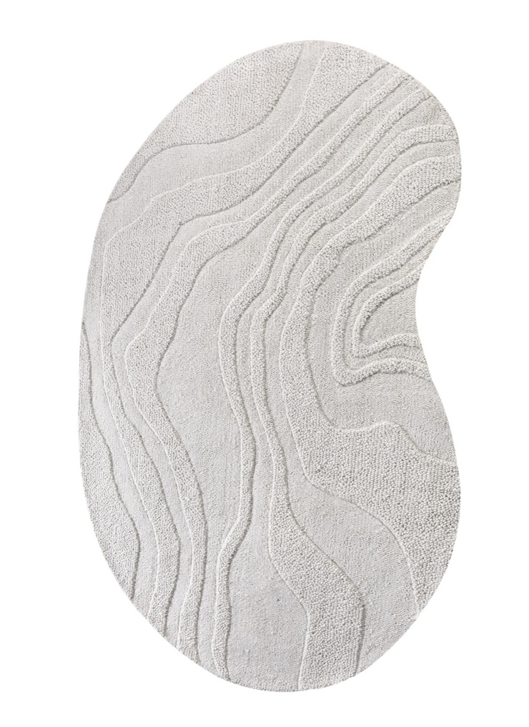 Teppe Mila – ull / krem / 190x290 cm