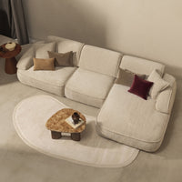 Teppe Tsuki – ull / krem / 165x330 cm