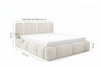 Sengeramme Bianco 180x200cm (flere farger)
