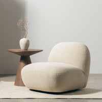 Svingstol Mikado – bouclé / lys beige