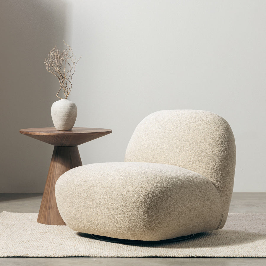 Svingstol Mikado – bouclé / lys beige