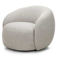 NAMBI – Svingbar lenestol i Vista beige med moderne form og dyp komfort