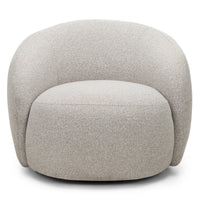NAMBI – Svingbar lenestol i Vista beige med moderne form og dyp komfort