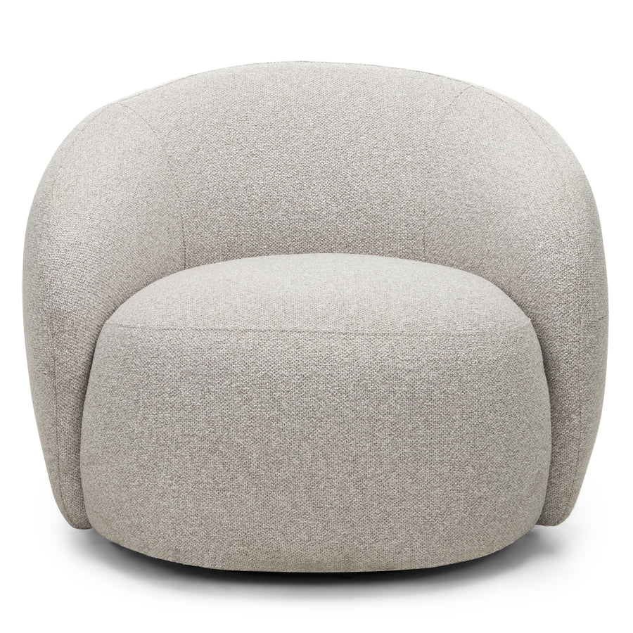 NAMBI – Svingbar lenestol i Vista beige med moderne form og dyp komfort