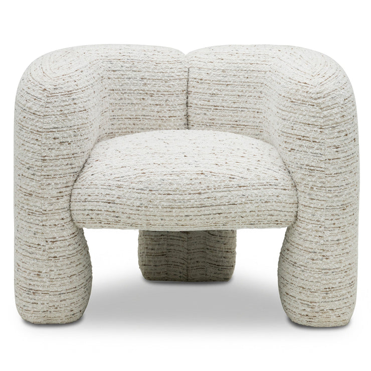 Lenestol Maylo – bouclé / krem/beige/grå