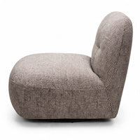 Lenestol Giorgia – sjokolade / beige / svingfot