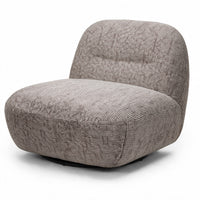Lenestol Giorgia – sjokolade / beige / svingfot