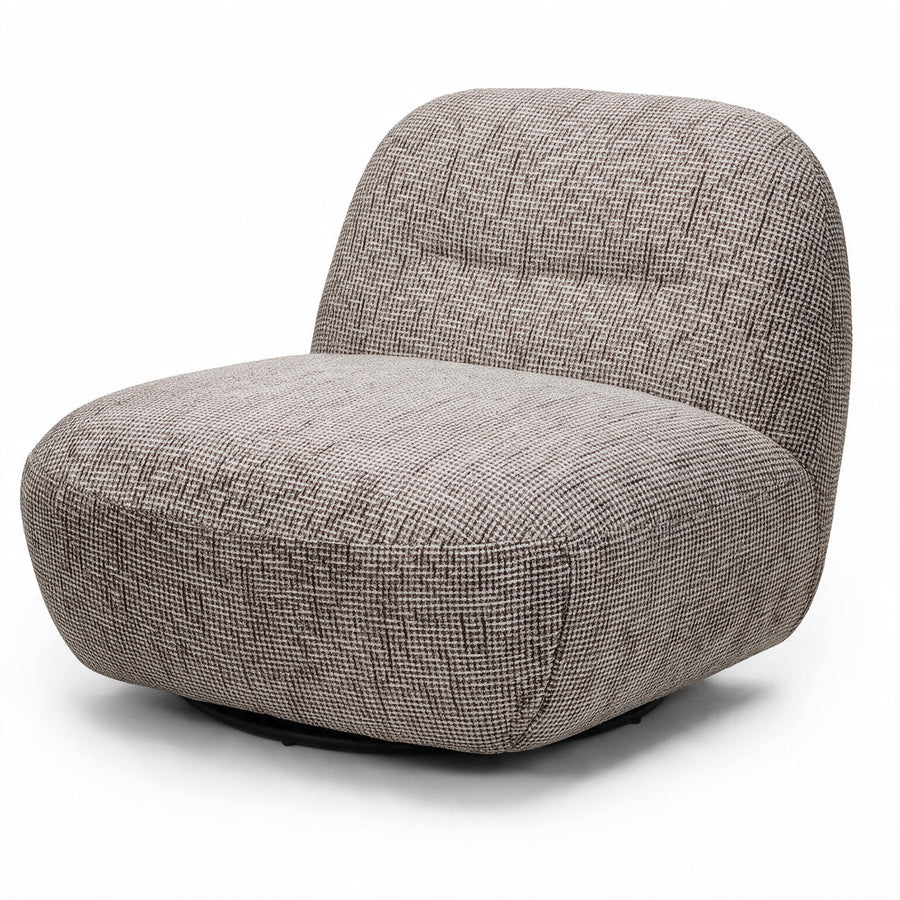 Lenestol Giorgia – sjokolade / beige / svingfot